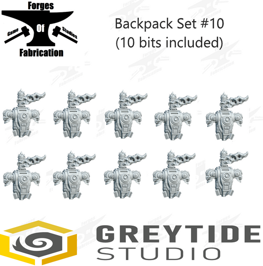 Crusader Backpack Set #10 (x10) Eternal Pilgrims Greytide Studio Conversion Bits & Parts