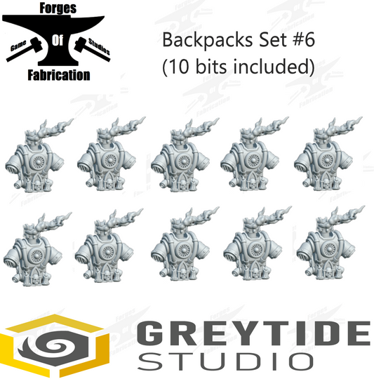 Crusader Backpack Set #6 (x10) Eternal Pilgrims Greytide Studio Conversion Bits & Parts