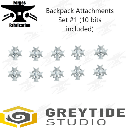 Crusader Backpack Accessory Set #1 (x10) Eternal Pilgrims Greytide Studio Conversion Bits & Parts