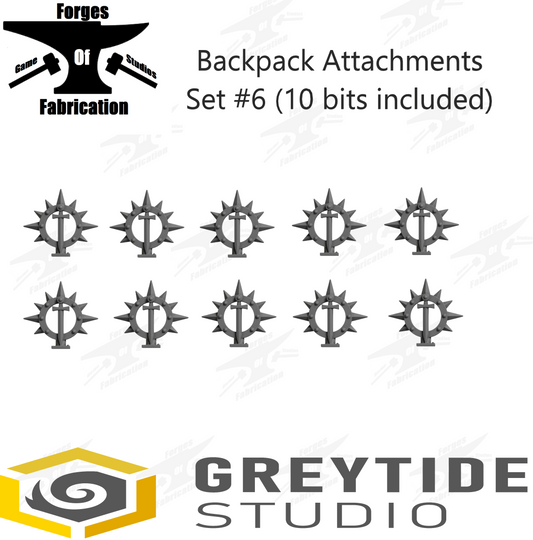 Crusader Backpack Accessory Set #6 (x10) Eternal Pilgrims Greytide Studio Conversion Bits & Parts