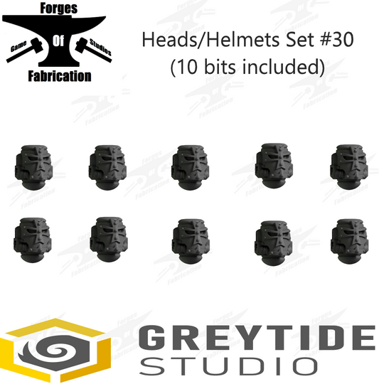 Crusader Heads Set #30 (x10) Eternal Pilgrims Greytide Studio Conversion Bits & Parts