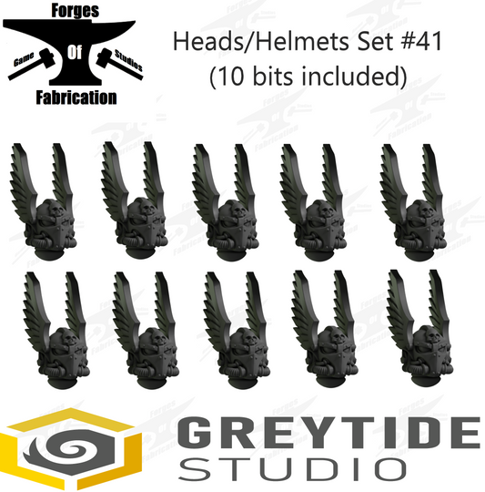 Crusader Heads Set #41 (x10) Eternal Pilgrims Greytide Studio Conversion Bits & Parts
