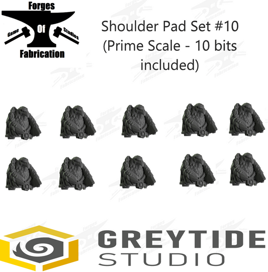 Crusader Shoulder Pad Set #10 (Prime Scale - x10) Eternal Pilgrims Greytide Studio Conversion Bits & Parts