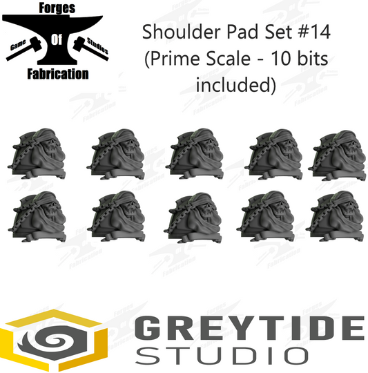 Crusader Shoulder Pad Set #14 (Prime Scale - x10) Eternal Pilgrims Greytide Studio Conversion Bits & Parts