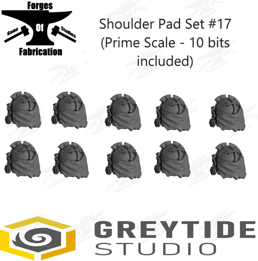 Crusader Shoulder Pad Set #17 (Prime Scale - x10) Eternal Pilgrims Greytide Studio Conversion Bits & Parts
