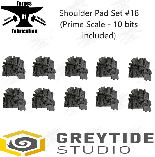 Crusader Shoulder Pad Set #18 (Prime Scale - x10) Eternal Pilgrims Greytide Studio Conversion Bits & Parts