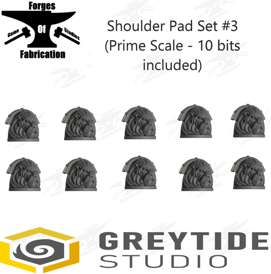 Crusader Shoulder Pad Set #3 (Prime Scale - x10) Lion Eternal Pilgrims Greytide Studio Conversion Bits & Parts