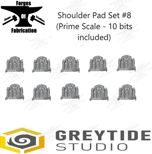 Crusader Shoulder Pad Set #8 (Prime Scale - x10) Eternal Pilgrims Greytide Studio Conversion Bits & Parts